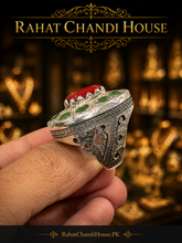 Certified Marjan With Emerald Ring