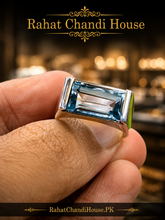 Antique Blue Topaz Handmade Ring
