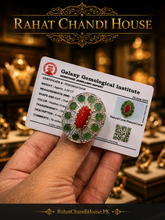 Certified Marjan With Emerald Ring