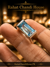 Antique Blue Topaz Handmade Ring